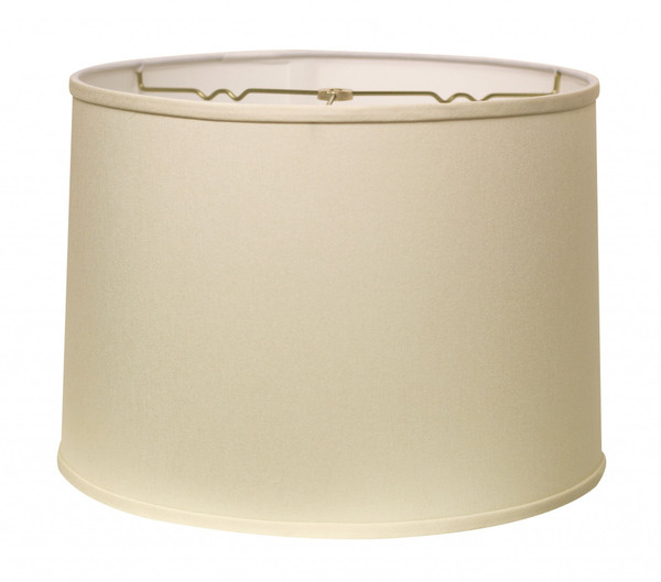 18" Ivory Throwback Drum No Slub Lampshade 470194 By Homeroots