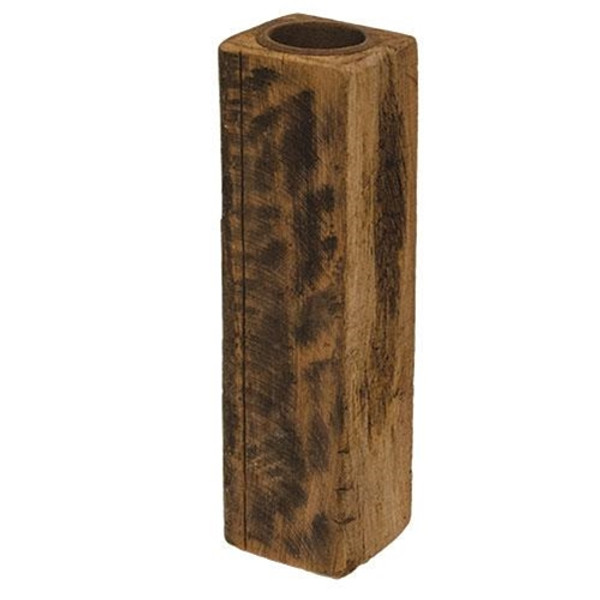 CWI Gifts GMSH04V Reclaimed Wood Tall Tealight Holder