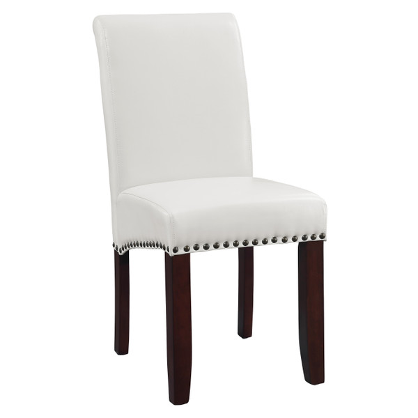 Parsons Dining Chair - Cream Faux Leather MET87-PD28 By Office Star