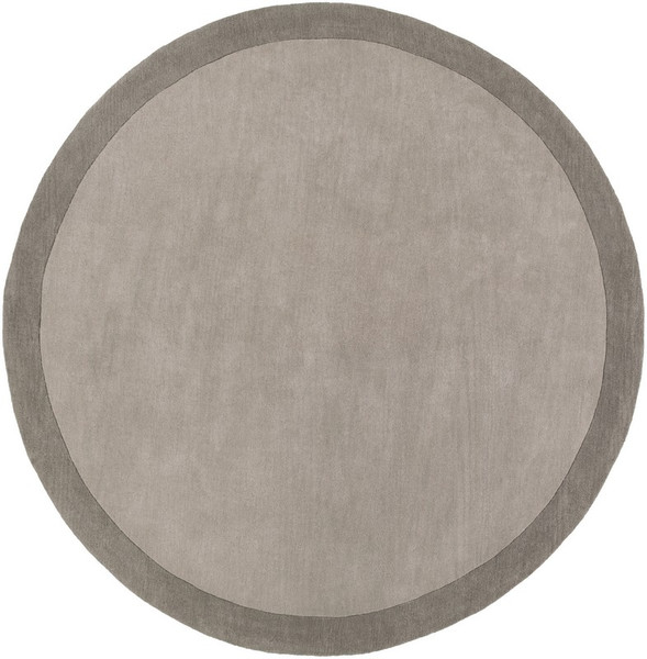 Surya Madison Square Hand Loomed Gray Rug MDS-1000 - 6' Round