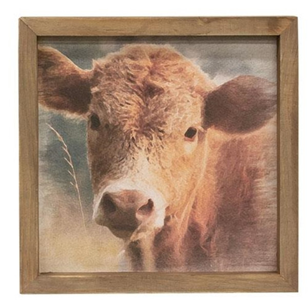 *Cow Portrait Framed Print G36126 By CWI Gifts