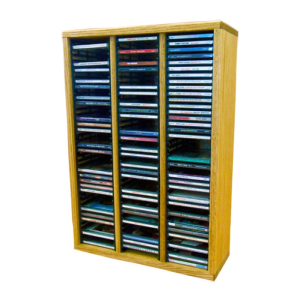 309-2 Wood Shed Solid Oak Tower For CD's