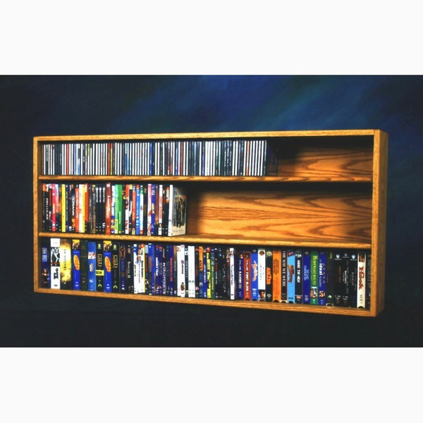 313-4 W Wood Shed Solid Oak Wall Or Shelf Mount Book Cabinet