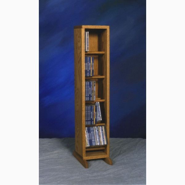506 Wood Shed Solid Oak Dowel Cabinet For CD's