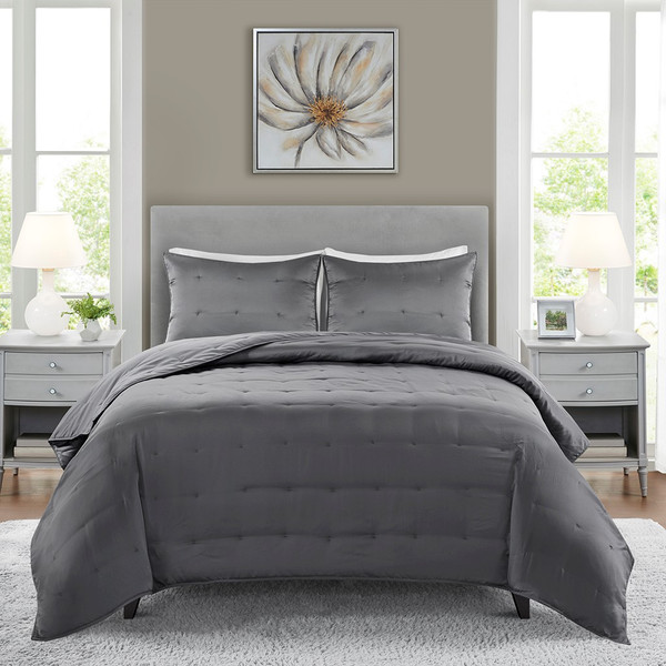 Ames 3 Piece Charmeuse Coverlet Set - Full/Queen By Beautyrest BR9144409622-23