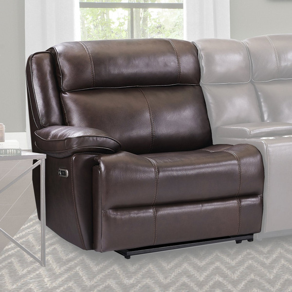 Eclipse - Florence Brown Power Left Arm Facing Recliner MECL#811LPH-FBR By Parker House
