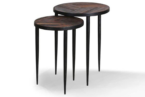 Crossings The Underground Round Chairside Nesting Table UND#16 By Parker House
