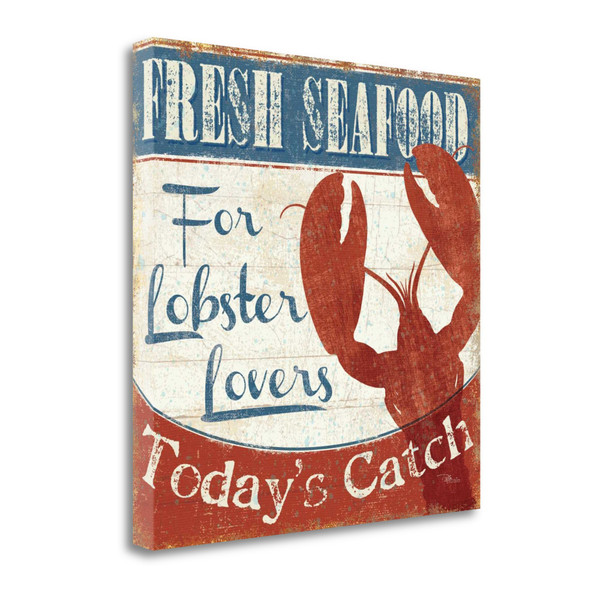 24" Lobster Lovers Giclee Wrap Canvas Wall Art 459155 By Homeroots