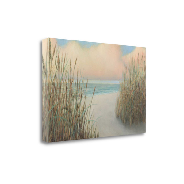 34" Natural Coastal Beach Trail Giclee Print On Gallery Wrap Canvas Wall Art 462031 By Homeroots