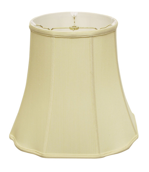 14" Antique White Premium Octagon Monay Shantung Lampshade 469705 By Homeroots
