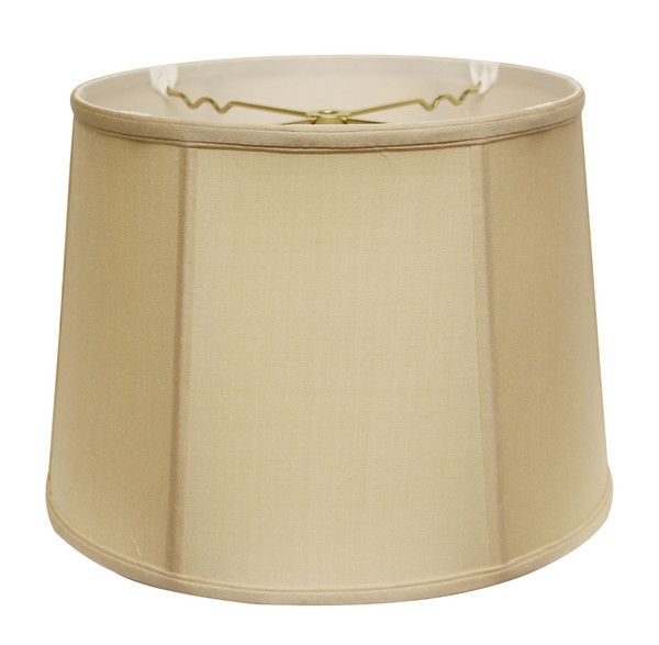 13" Inherent Throwback Drum Pongee Silk Lampshade 469744 By Homeroots