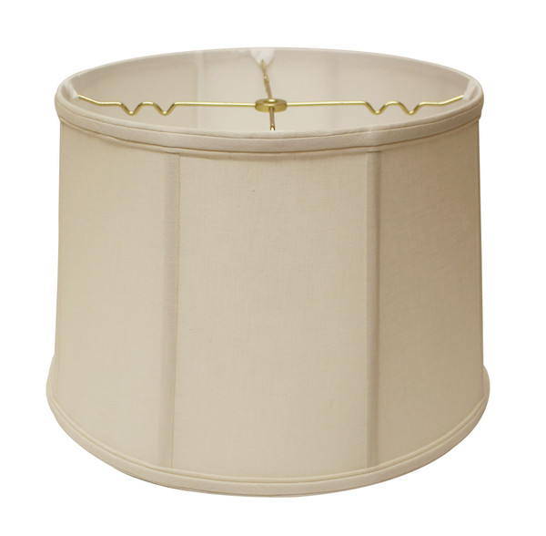 19" Off White Throwback Drum Linen Lampshade 469767 By Homeroots