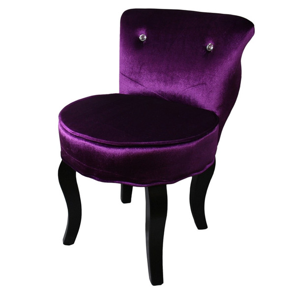 Modern Glam Purple Bling Micro Suede Accent Chair 470291 By Homeroots