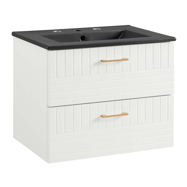 Modway Daybreak 24" Bathroom Vanity - White Black EEI-5820-WHI-BLK