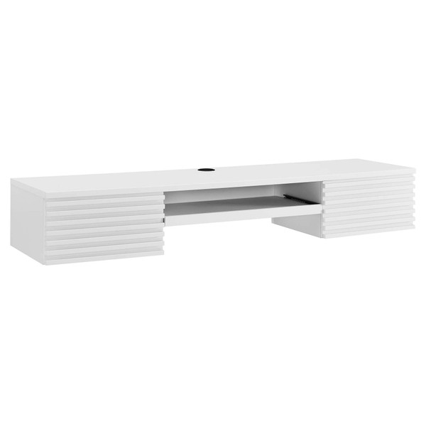 Modway Render Wall Mount Wood Office Desk - White EEI-5865-WHI