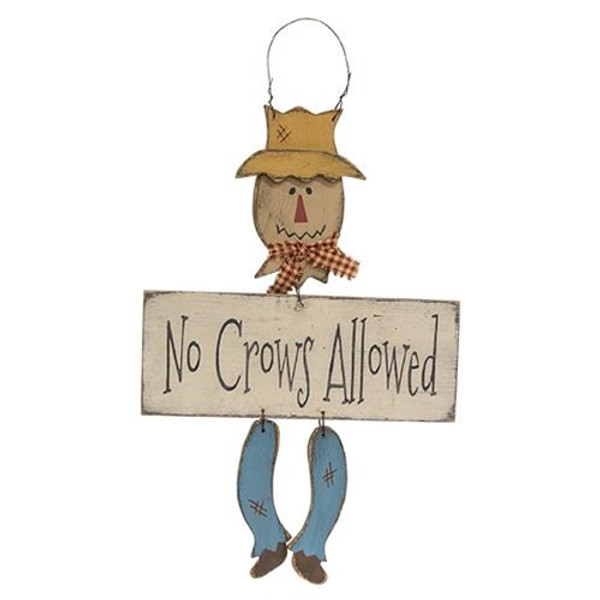 No Crows Allowed Scarecrow Dangler G12851 By CWI Gifts