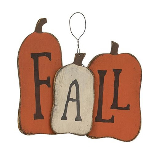 *"Fall" Pumpkins Trio Hanger G12857 By CWI Gifts