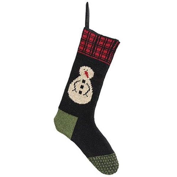 Knit Snowman Stocking GCS38384 By CWI Gifts