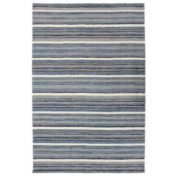 Liora Manne Aruba Faded Stripe Indoor Rug Denim 8'3" x 11'6" ARB81753933