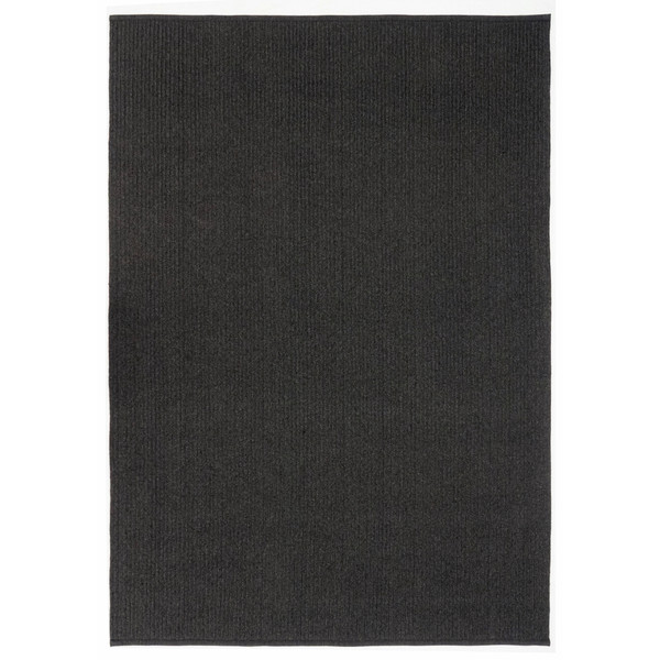 Liora Manne Calais Solid Indoor/Outdoor Rug Charcoal 3'6" x 5'6" CAI46678148