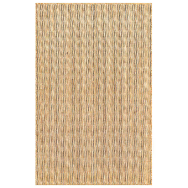 Liora Manne Carmel Texture Stripe Indoor/Outdoor Rug Sand 8'10" x 11'9" CRE91842212