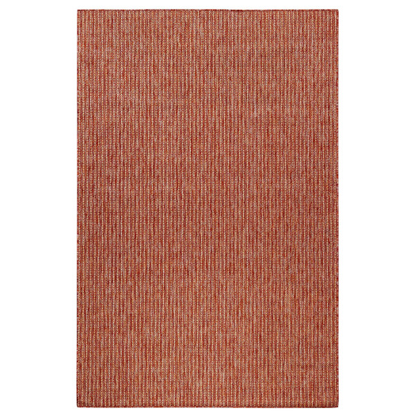 Liora Manne Carmel Texture Stripe Indoor/Outdoor Rug Red 8'10" x 11'9" CRE91842224