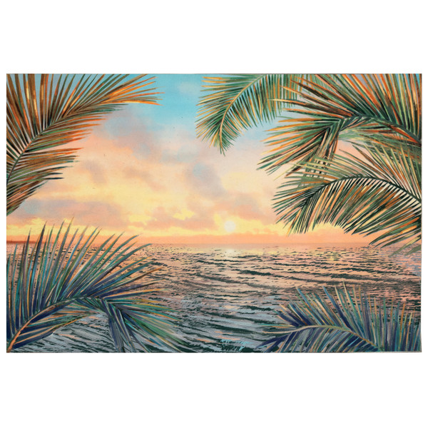 Liora Manne Illusions Akumal Palms Indoor/Outdoor Mat Sunset 1'7" x 2'5" ILU12332218