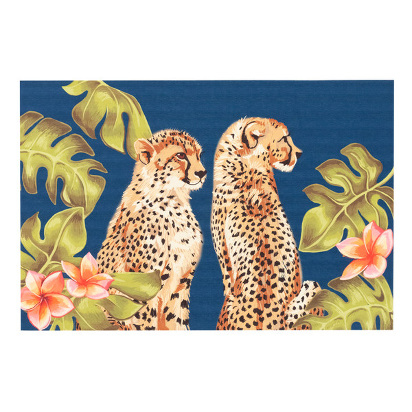 Liora Manne Illusions Cheetahs Indoor/Outdoor Mat Jungle 2'5" x 4'1" ILU34329118
