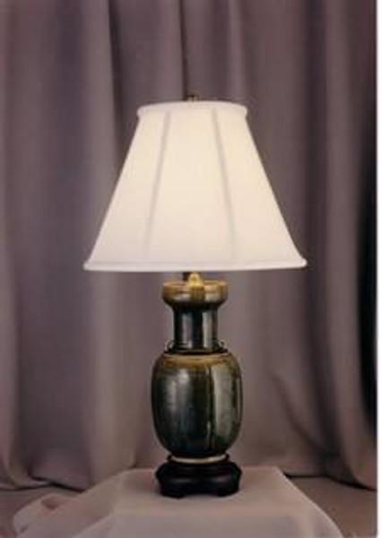 4012-13 Clayton Tealeaf Green Table Lamp