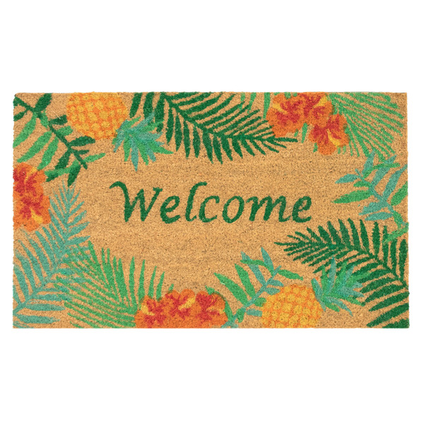 Liora Manne Natura Tropical Welcome Outdoor Mat Natural 2' x 3' NTR23209211