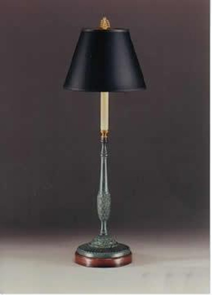 5034V Clayton Verdi Tiffany Candlestick Table Lamp