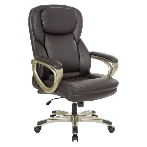 Exec Bonded Lthr Office Chair - Espresso / Cocoa ECH67701-EC1 By Office Star