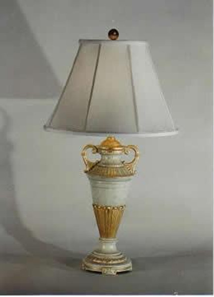 5205AB Clayton Antique Beige With Gold Urn Table Lamp