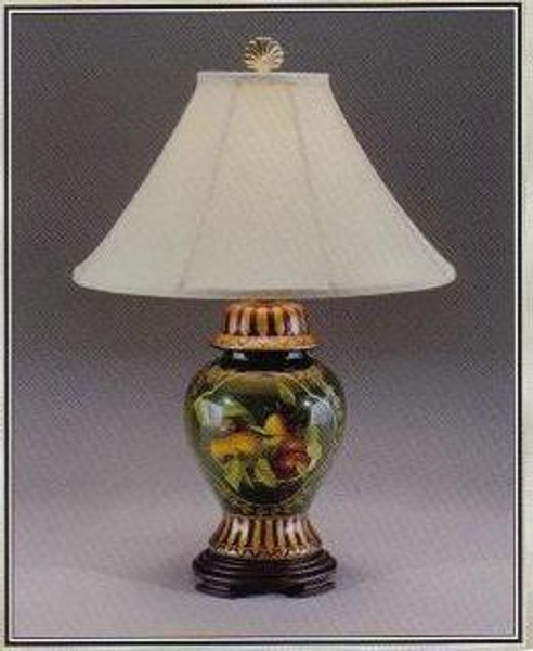 6500 Clayton Lacquerware With Fruit Table Lamp
