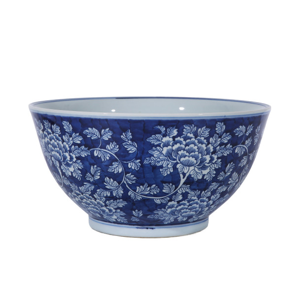 Blue Peony Floral Bowl 1506C