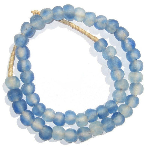 Vintage Mini Sea Glass Beads 0.5 Dia - Ocean Blue 2506XS-OB