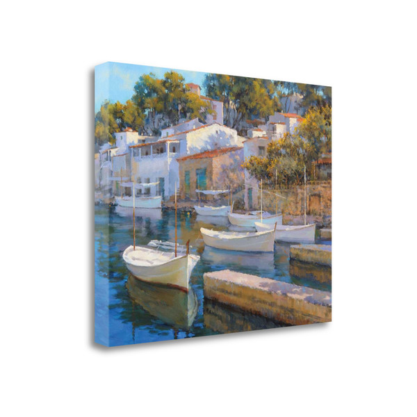 32" Vintage Inspired European Cove Gallery Wrap Canvas Wall Art 441243 By Homeroots