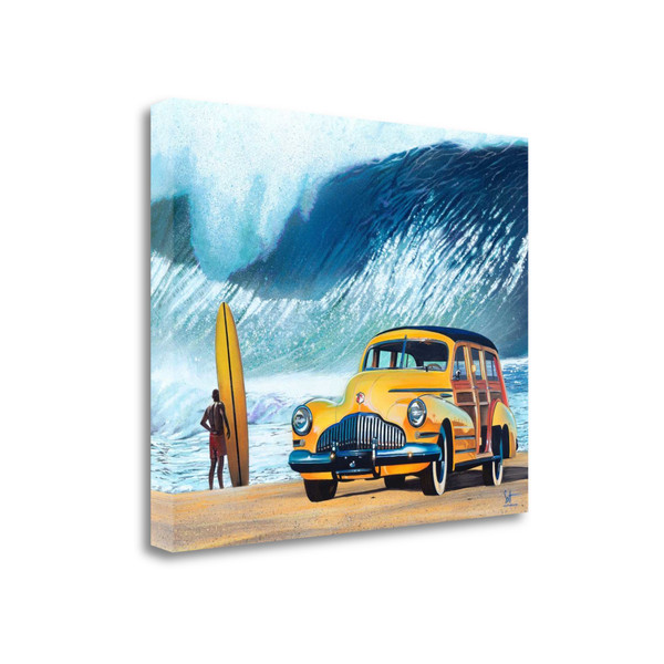31" Bright And Colorful Surfer Boy Gallery Wrap Canvas Wall Art 443622 By Homeroots