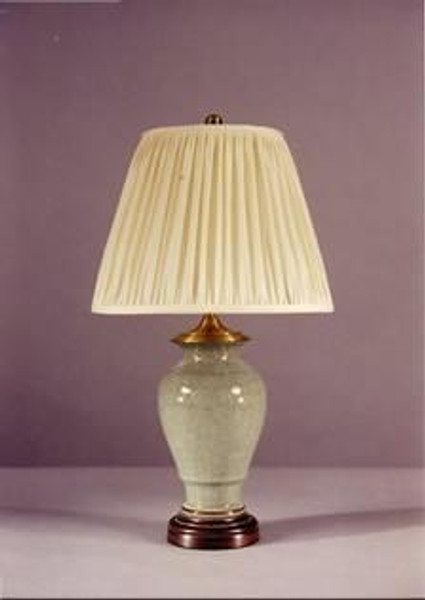 7026-1 Clayton Antique Celadon Crkl Jar Table Lamp