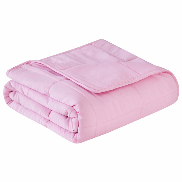 Pink Travel Weight Microfiber Throw Blanket 478025 By Homeroots