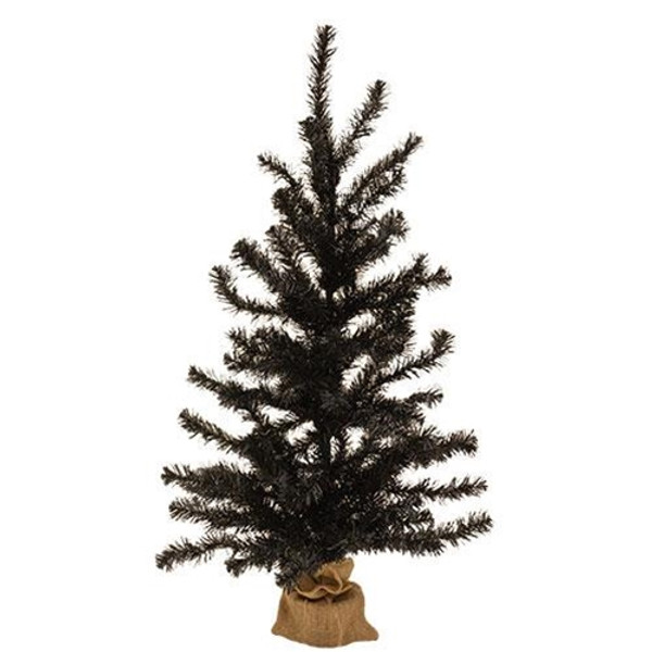 Black Tree W/Burlap Base 3Ft FC659733 By CWI Gifts