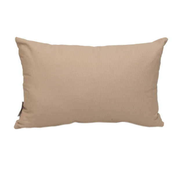 Parkland Collection Transitional Solid Beige Rectangle 18" X 12" Pillow 478721 By Homeroots