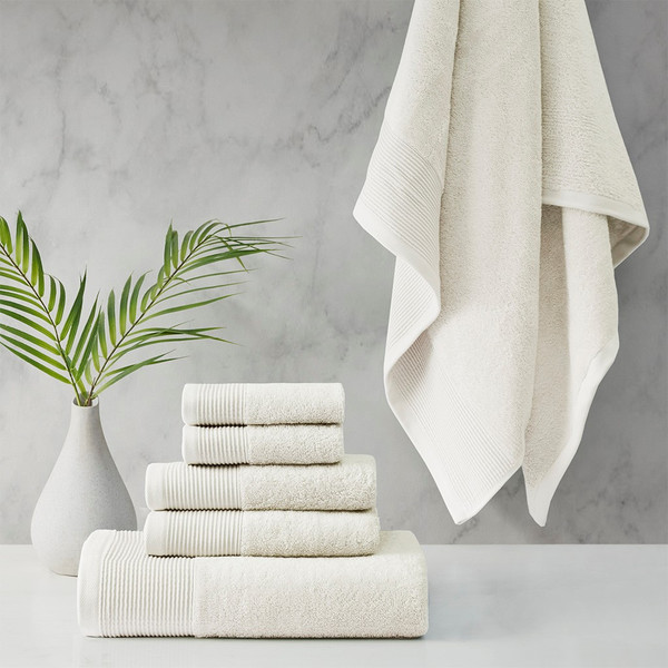 Nuage Cotton Tencel Blend Antimicrbial 6 Piece Towel Set By Beautyrest BR73-3752