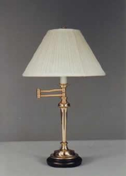 7609 Clayton Polished Brass Swing Arm Lamp