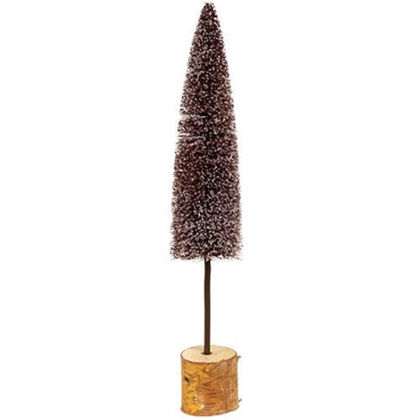 CWI Gifts FFDC2730 Large Red Spice Drop Bottle Brush Tree