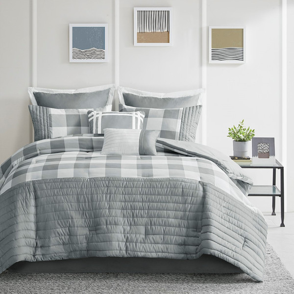 Georgetown 8 Piece Comforter Set - Queen By 510 Design 5DS10-0262
