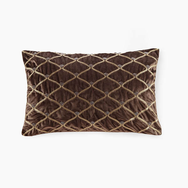 Aumont Oblong Decor Pillow - Brown By Croscill Classics CCL30-0029