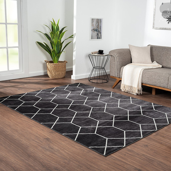 Averie Trellis Geometric Woven Area Rug By Madison Park MP35-8063