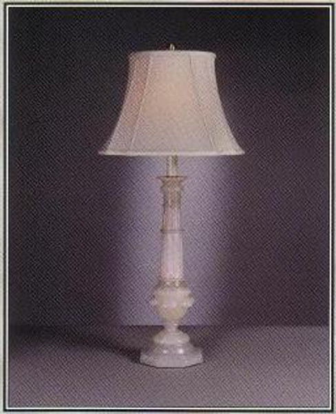 8836BL Clayton Blush Antique Alabaster Table Lamp