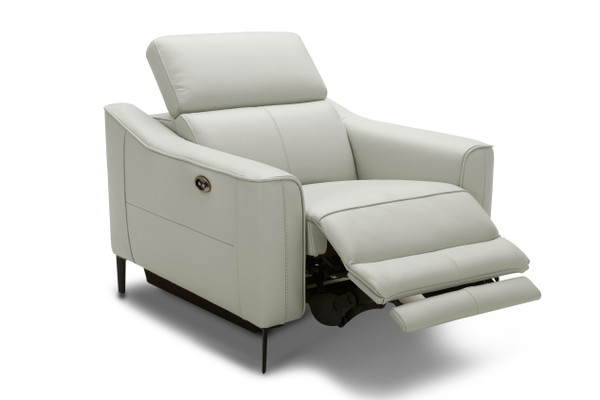 VGKVKM.5012-GRY-CH Divani Casa Eden - Modern Grey Leather Armchair By VIG Furniture